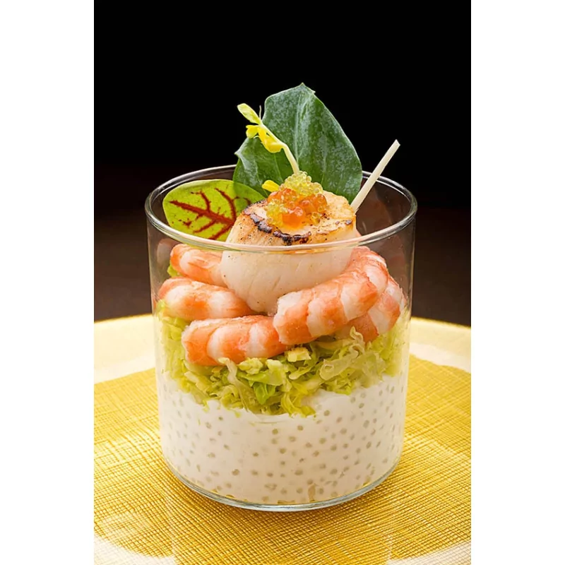 MARC GIRARD TRAITEUR-Verre gourmand de Saint-Jacques & crevettes bio
